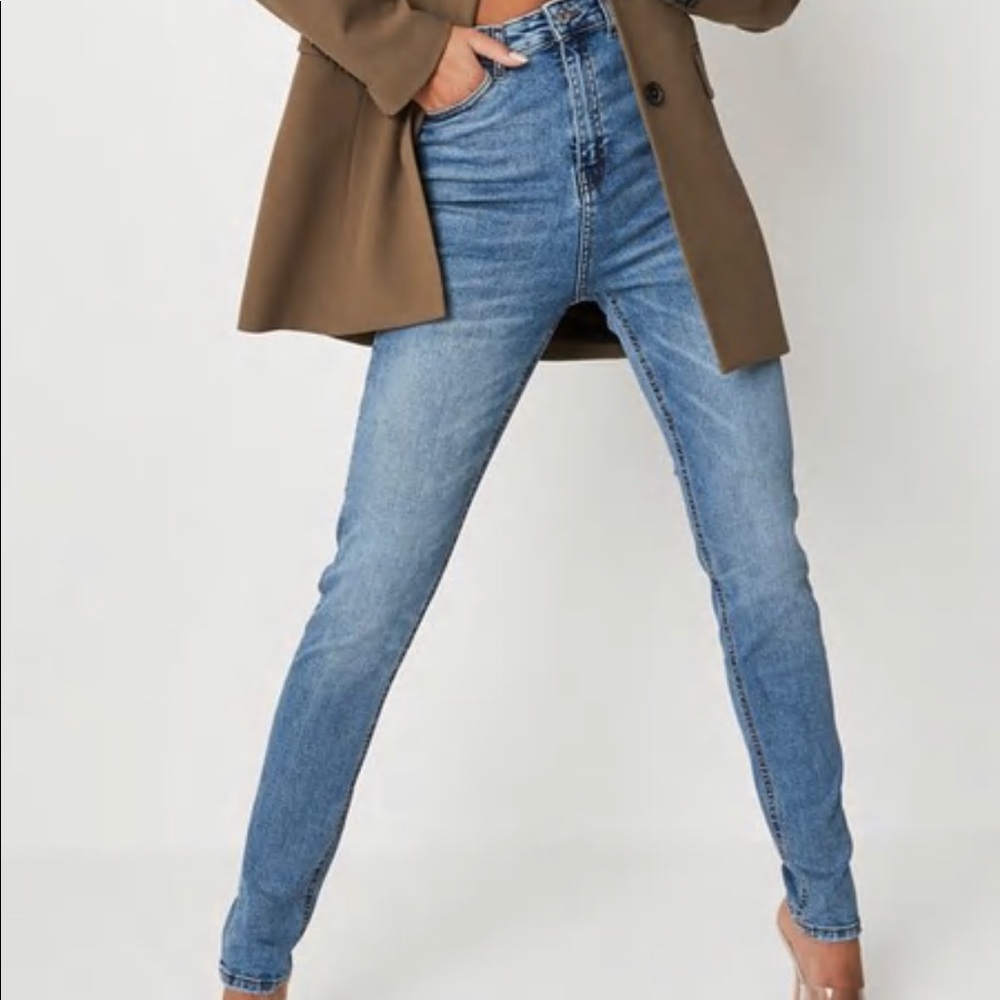 Missguided Tall Washed Sinner Skinny Jeans